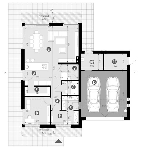 New House 759 w1 - Rzut parteru