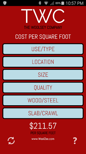 Cost Per Square Foot