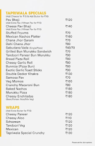 Tapriwala - The Contemporary Tea Cafe menu 7