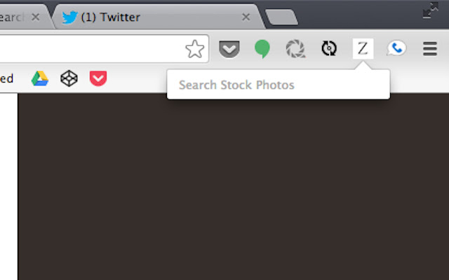 Z Stock Photo chrome extension