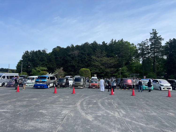 ワゴンR FXリミテッドのぶっちぎりプチツーリング&YouTube撮影会&合同オフ会・レベル高い車がいっぱい🤩に関するカスタム事例の投稿画像1枚目