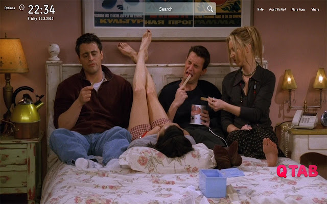 Friends Wallpapers Theme Series New Tab