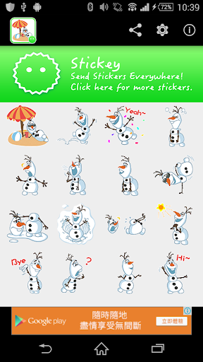 Stickey Frozen Snowman