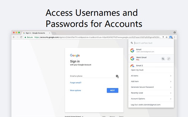 Password Manager on Chrome