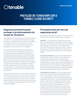 Proteja o Terraform com o Tenable Cloud Security