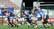 Stormers players go through their faces during a training session at Newlands Rugby Stadium, Cape Town on May 10 2018.