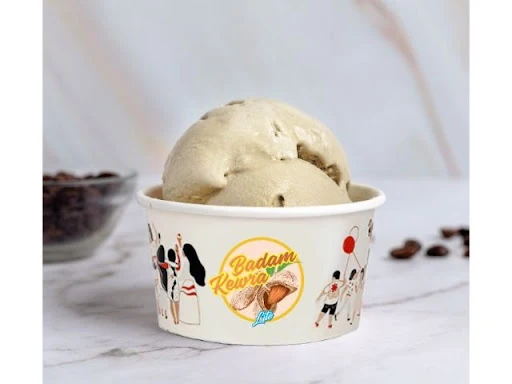 Badam Kewra Ice Cream 600ml Tub [No Added Sugar]