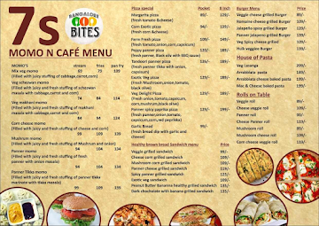 7's Momos and Cafe menu 