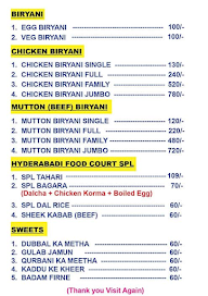 Hyderabad Fast Food menu 4