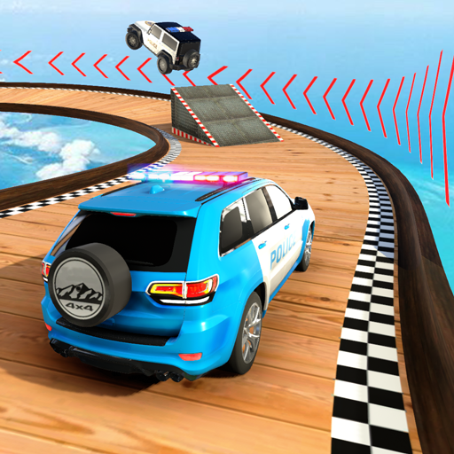 Police Prado Car Stunt Racing- Ramp Car Stunts 3D