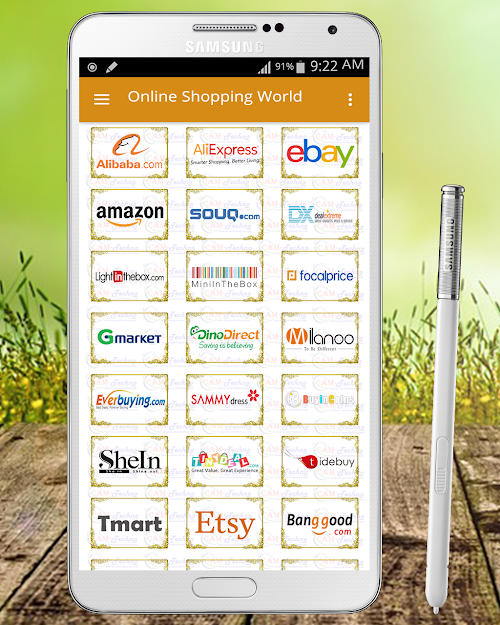 Android application Online Shopping World screenshort