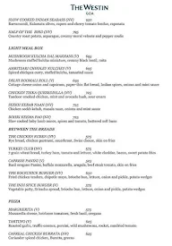 The Market - Westin Goa menu 3