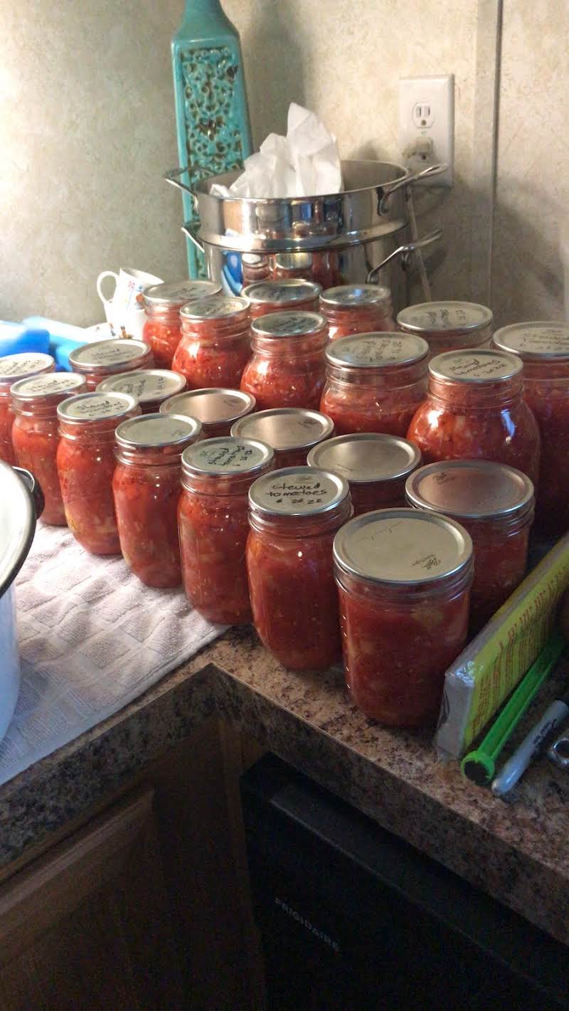 Our First Batch Of Stewed Tomatoes