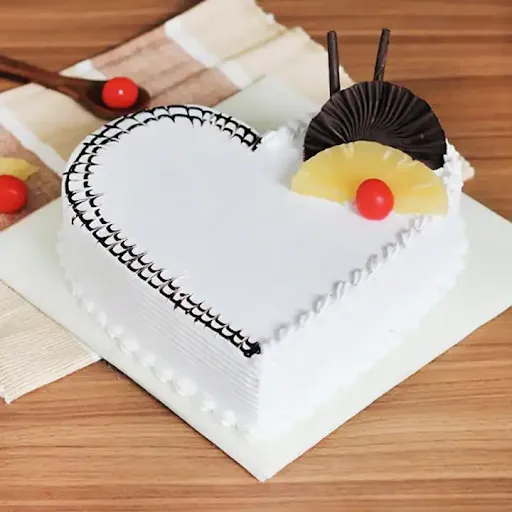 Heart Shape Pineapple Cake