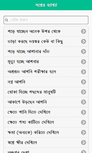 স্বপ্নের ব্যাখ্যা