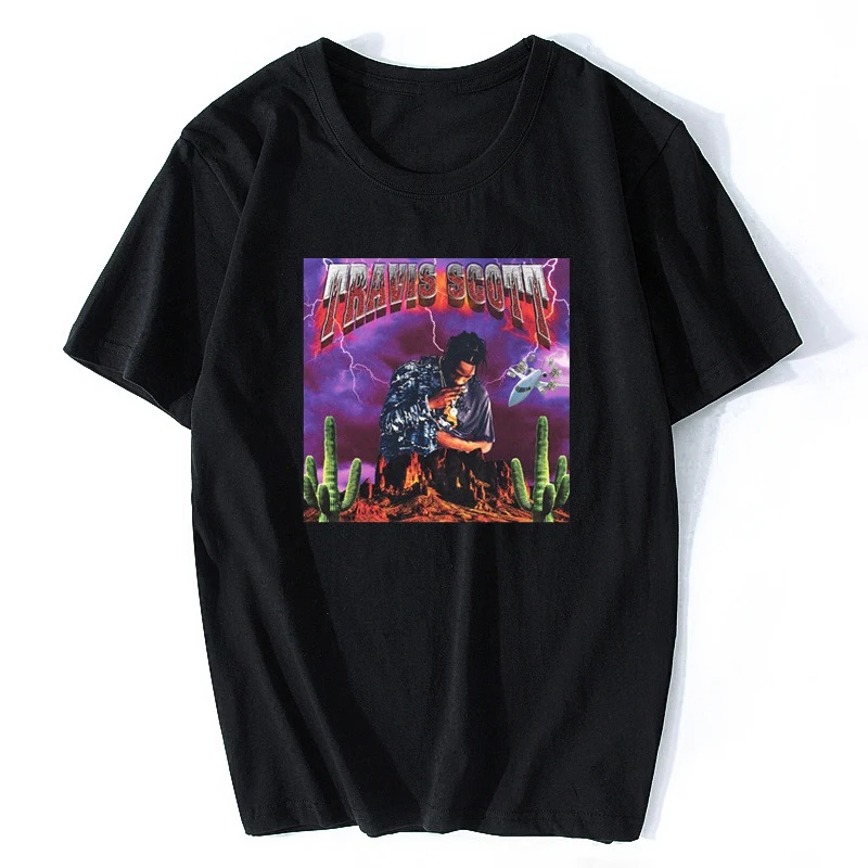 Rock singer print T-shirt