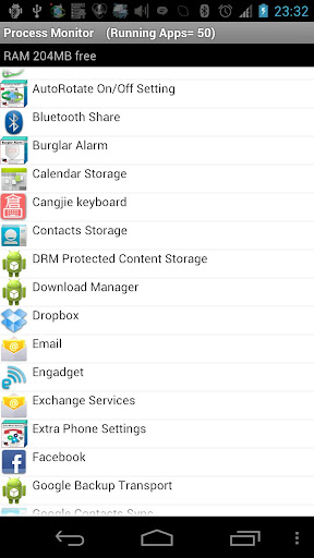 Running Process Toggle