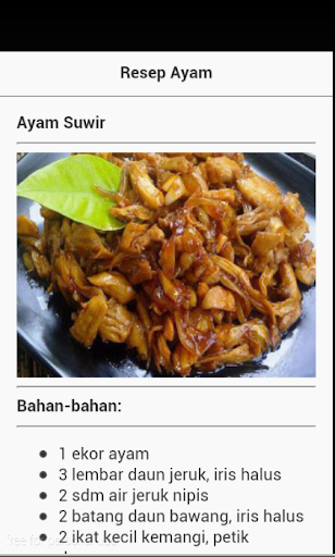 Resep Ayam Enak