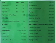 Punjabi Dhaba menu 1