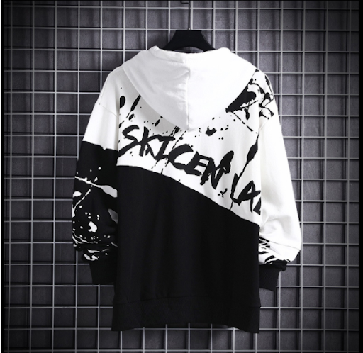 Title 4, Hip hop print hooded sweatshirt