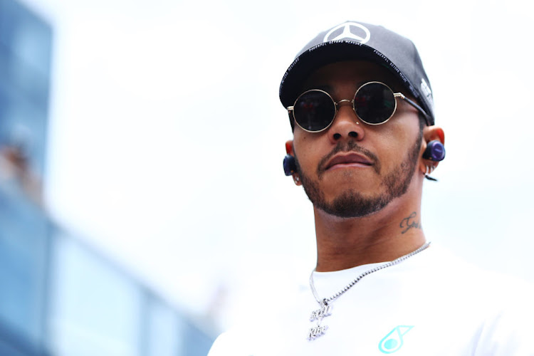 Lewis Hamilton of Great Britain and Mercedes GP before the F1 Grand Prix of Brazil at Autodromo Jose Carlos Pace in Sao Paulo on November 17 2019.