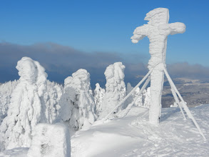 Foto: 12 Rachelgipfel: Schneeskulpturen, vom Wind modelliert