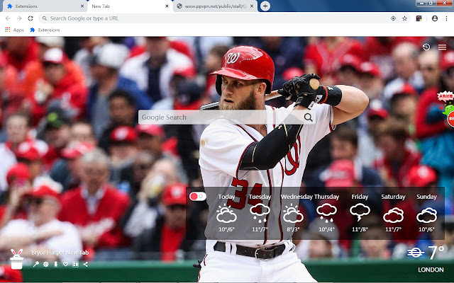 Bryce Harper New Tab, Wallpapers HD