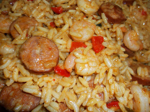 EASY SHRIMP & ANDOUILLE JAMBALAYA