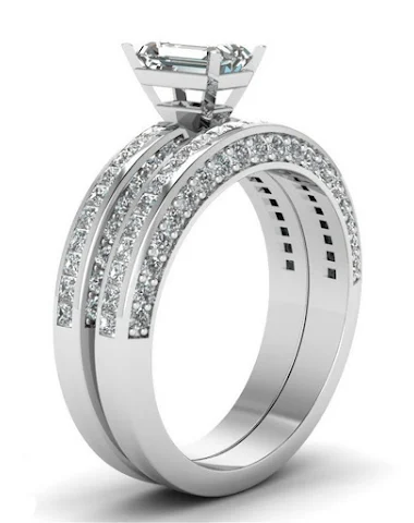 Silver plated zircon ring for women - 0