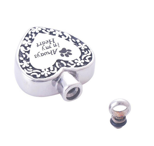 Title 5, Stainless Steel Footprints Cinerary Casket Pend...