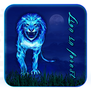 Lion in Forest Theme  Icon