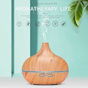 Máy Xông Tinh Dầu Phòng Ngủ - Phun Sương Tạo Độ Ẩm 550Ml - Aroma Diffuser A8 - Kèm Remote