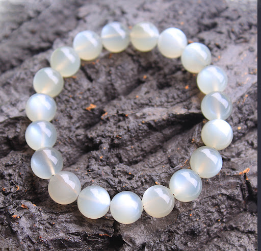 Title 3, Natural Milk Tea Silver Moonlight Single Circle...
