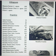 Sigdi Dosa & Frankie Corner menu 3