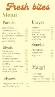 Fresh Bites menu 1