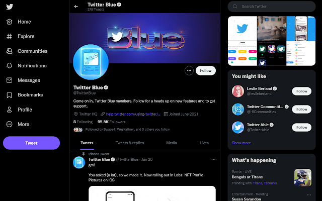 Unhex NFT Twitter Pics chrome extension