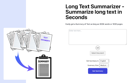 Long Text Summarizer