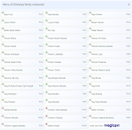 Shivanya family restaurant menu 4