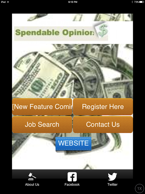 Android application Spendable Opinion$ screenshort
