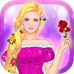 Cover Image of ดาวน์โหลด Long Golden Hair Princess Dress up game 1.0 APK