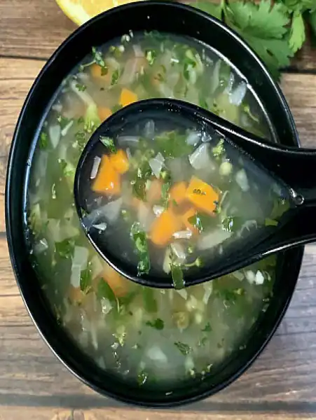 Lemon Coriander Veg Soup