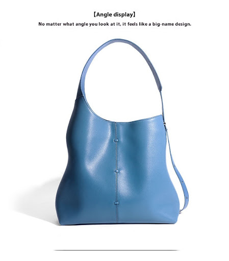 Title 12, Large Capacity Womens Leather Underarm Bag, st...