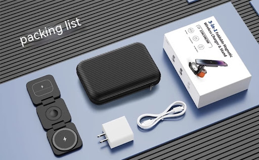 Title 14, Three In One Magnetic Suction Wireless Charger ...