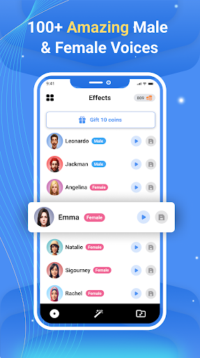 Screenshot Voca Male female voice changer
