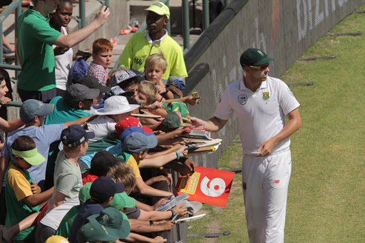 Kyle Abbott of South Africa during day 3 of the 2nd test between South Africa and Sri Lanka at PPC Newlands on January 04, 2107 in Cape Town, South Africa.