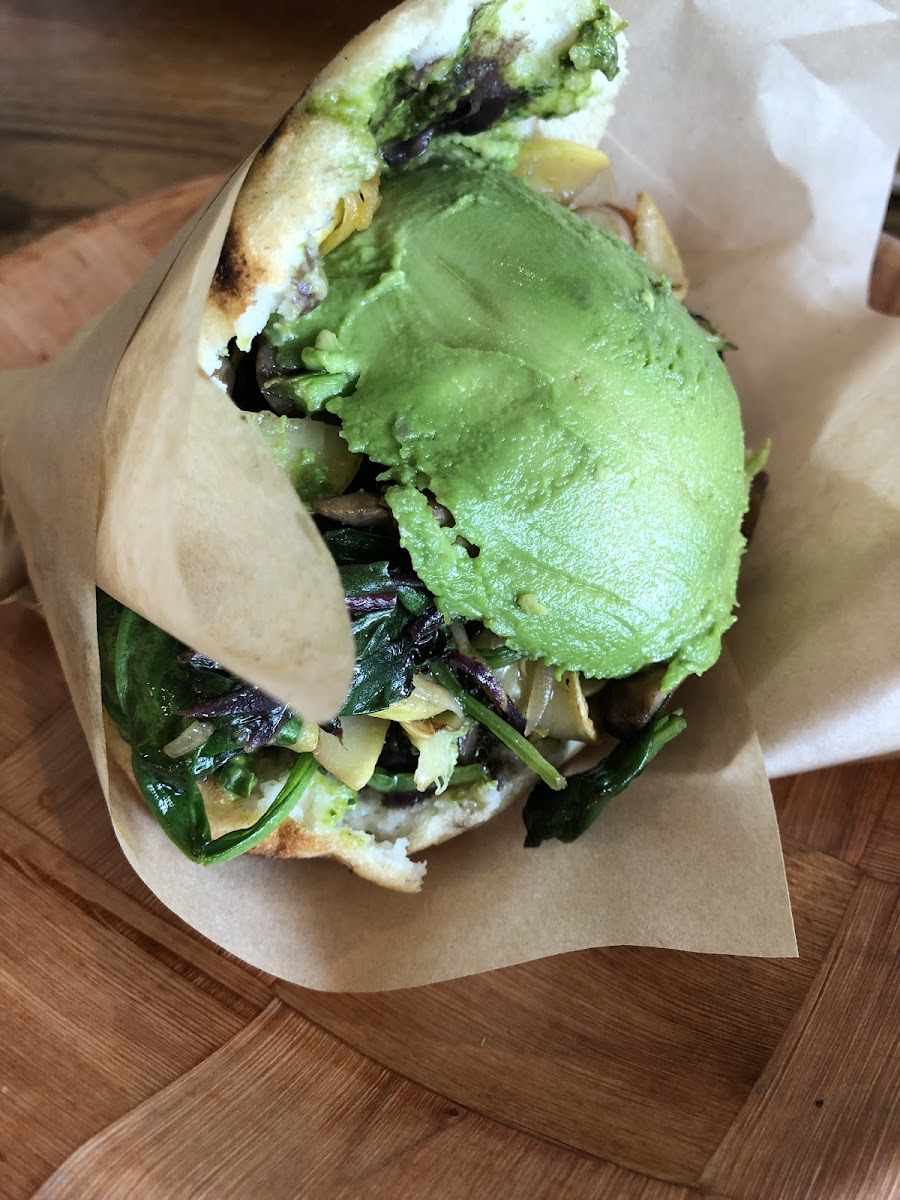 Gluten-Free Sandwiches at Arepa Mia at Sweet Auburn Curb Market