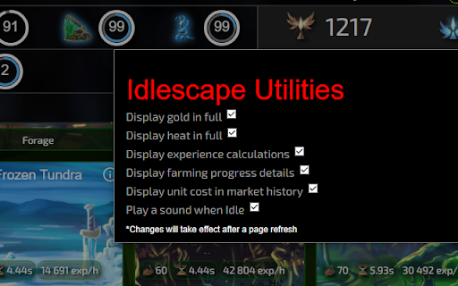 Idlescape utilities