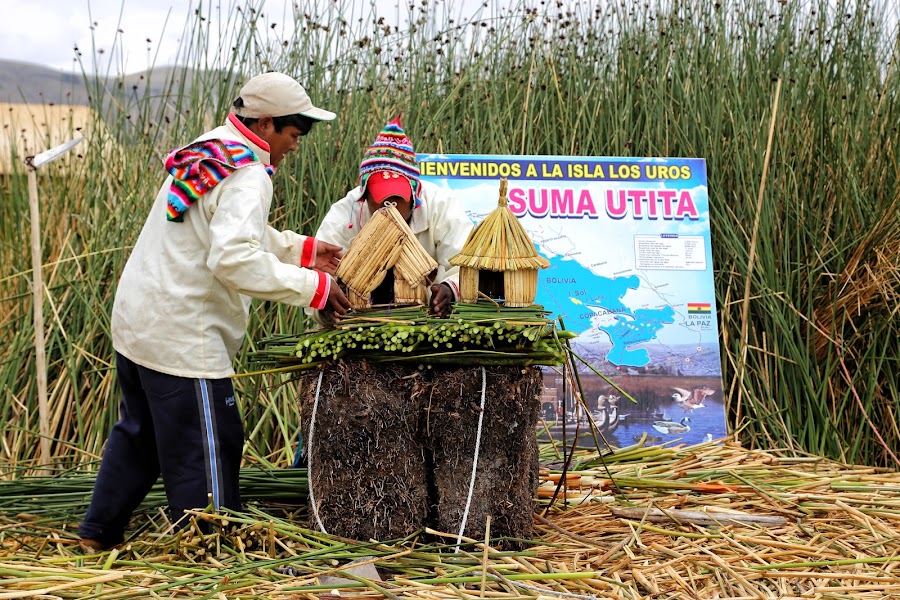 Jezioro Titicaca, wyspy Uros