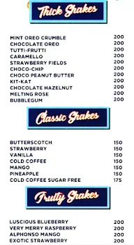 Keventers - Milkshakes & Desserts menu 1