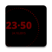 Red and Black clock  Icon